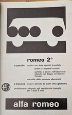 ALFA ROMEO BUS AUTOCARRO PULMINO -  ADVERT PUBBLICITA' D'EPOCA ADVERTIS ADV-0823