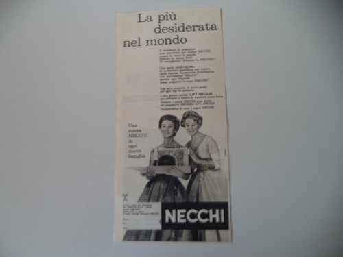 Advertising pubblicità 1958 - advertising,