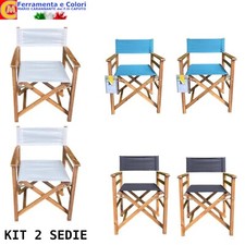 Sedia Regista Legno Di Acacia