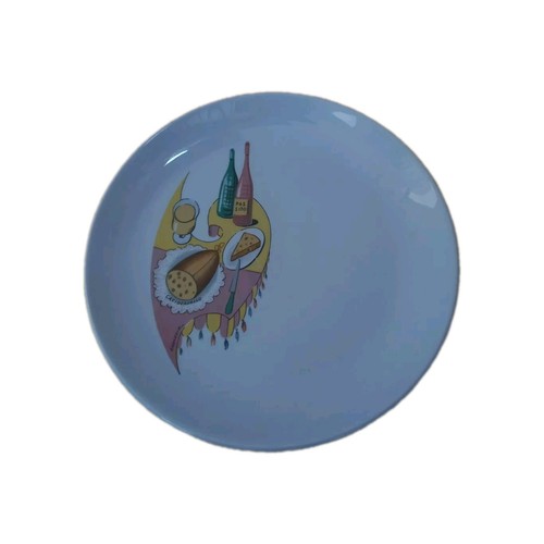 Vintage piatto ceramica sci - vintage,