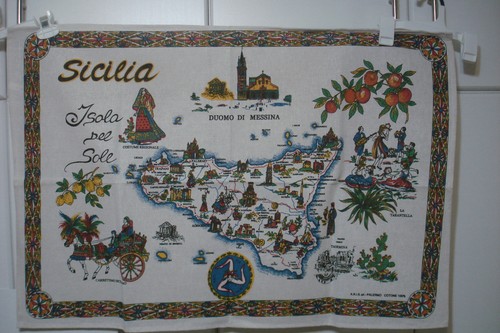 Asciugamano tè sicilia - asciugamano,