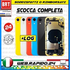 BACK COVER SCOCCA POSTERIORE COMPLETA+FLEX+FRAME X APPLE IPHONE XR TELAIO VETRO!