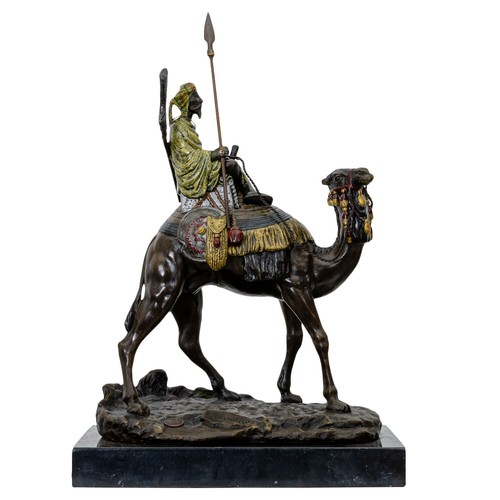 Scultura dromedario cavaliere