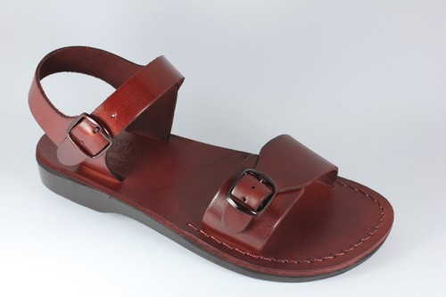 Sandali pelle marrone - sandali,