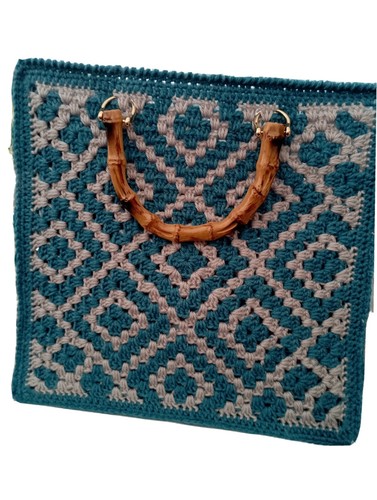 Borsa all uncinetto granny - borsa,