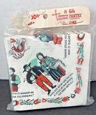 Set tovaglioli di carta vintage dispensa olandese ristorante nuovo vecchio stock retrò