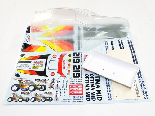 Nuovo kyosho optima mid - mid, corpo