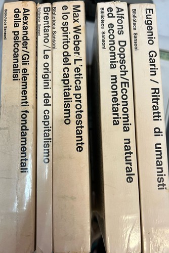 Biblioteca storica sansoni - storica,
