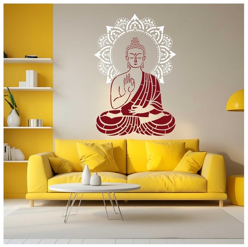 Buddha mandala stencil - mandala,