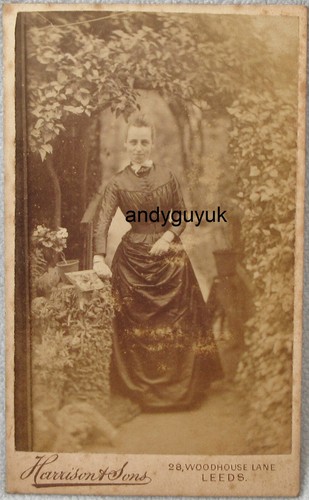 Cdv lady garden harrison - cdv, in