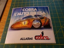 ADESIVO STICKER kleber  COBRA L' AUTO DIFESA ALLARMI