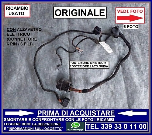 Cablaggio elettrico portiera - cablaggio,