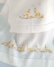 Lenzuolo Culla Ricamato a mano