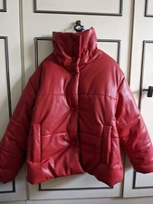 Nanushka Hide Puffer Rosso