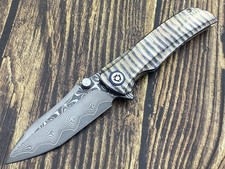 Coltello pieghevole SixLeaf RWL34+VG10 lama manico titanio coltello tascabile SL-86-Fire