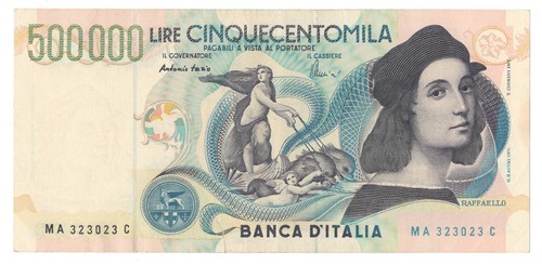500000 lire raffaello decr - 500000,