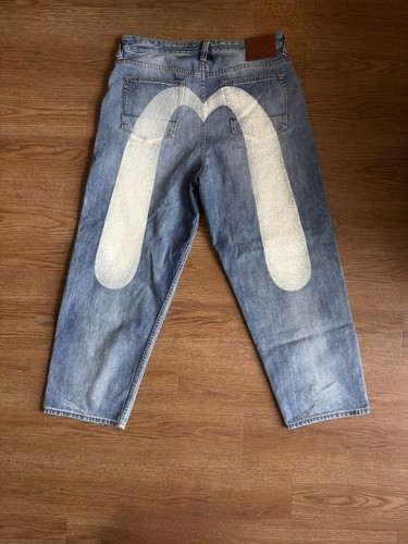 Jeans evisu ecrù - ecrù, stampa