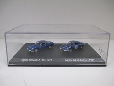 RENAULT ALPINE A110 Bleu + A110 Rally Monte Carlo 1973 N° 18 DUO par UH 1/87 HO