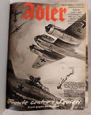 Rivista Der Adler volume rilegato Aviazione Fascista sequenza completa militaria