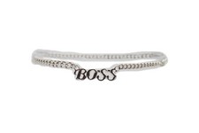 Cintura Moda Sottile In Metallo Argento A Maglia BOSS Charm XS S M