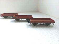 Fleischmann H0 5011 N. 3 Carri merci aperti 461 024 della DB in scala H0