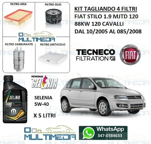Kit tagliando filtri olio - kit,