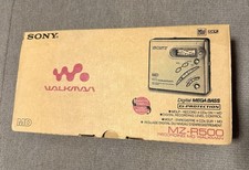 Sony Minidisc Lettore MZ R500 con scatola Pari Al nuovo Con Dischi Sigillati