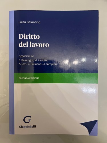 Diritto del lavoro - , galantino