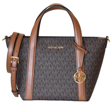 Borsa donna Michael Kors borsa Pratt SM TOTE MESSENGER marrone 35S4G3FM1B