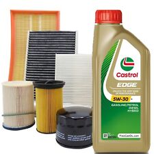 Kit tagliando olio CASTROL EDGE 5W30 6LT + 4 FILTRI BMW 320D E90 E91 177 CV