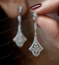 Orecchini goccia strass pasta