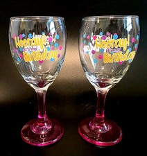 (294) Set 2 bicchieri da vino