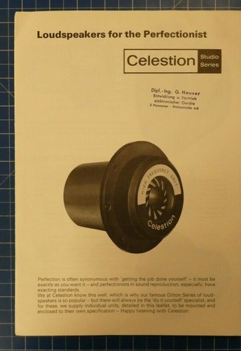 Celestion serie studio - celestion,