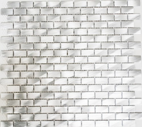 Aluminiummosaik argento cucina - argento,