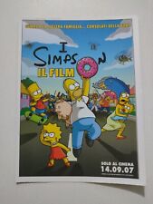 I SIMPSON IL FILM  CARTOLINA CIAK 2007 MINI LOCANDINA, POSTER, MANIFESTO