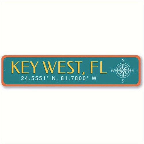 Vintage key west florida metal - west,