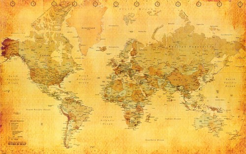 Mappa del mondo - mappa,