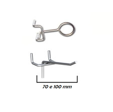 GANCI PANNELLO FORATO PORTAUTENSILI PORTA ATTREZZI OFFICINA ANELLO E DRITTO