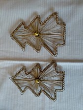 Decorazioni x albero di Natale  con filamenti in ottone anni 70