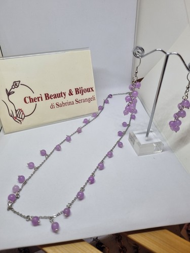 Collana lunga orecchini - e,