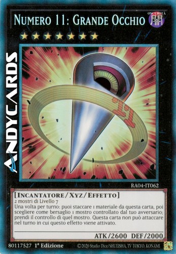 Numero grande occhio - 11:,