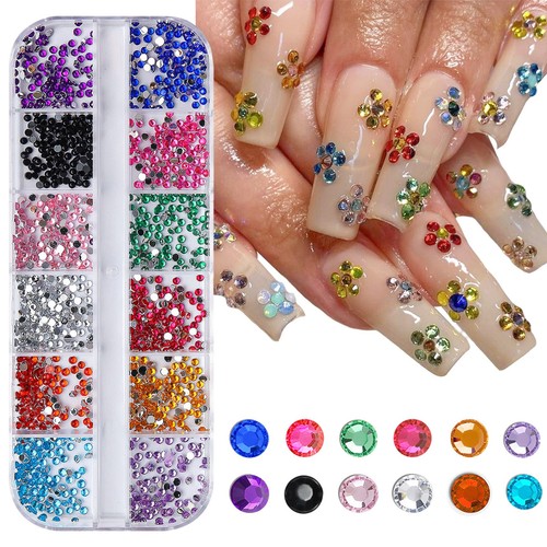 Griglie colorate nail art - griglie,