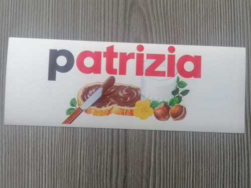 Adesivo nutella originale nome - adesivo,
