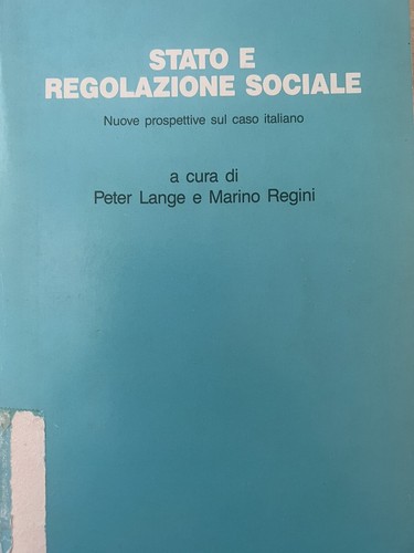 Stato regolazione sociale - stato,