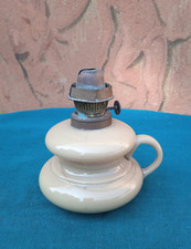 Lume lampada ad olio in vetro opaline