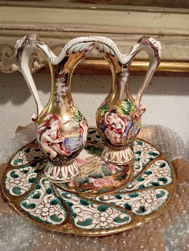 Antico trittico capodimonte - trittico,
