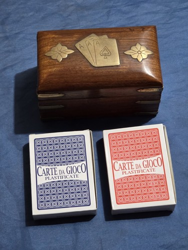 Carte gioco con cofanetto - con, 2
