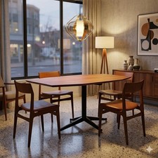 Tavolo vintage ovale teak - tavolo,