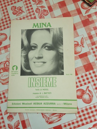 Spartito musicale mina insieme - musicale,