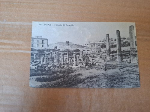 Cartolina pozzuoli tempio - pozzuoli,